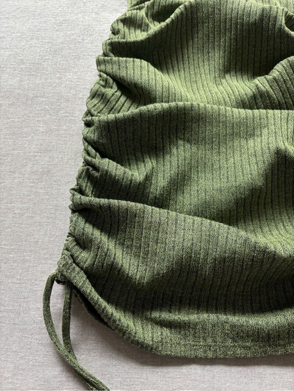 Lovers + Friends Revolve green ribbed Juliet mini dress bodycon clubbing XS - Picture 4 of 10